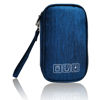 Picture of Electronic Organizer Bag Cable Organizer Travel Cord Organizer Case Pouch Portable Carrying Case for Charger Hard Drive Earphone USB SD Card (Navy)