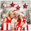 Picture of SJOLOON Christmas Backdrop Balls White Wood Floor Photography Backdrop Christmas Backdrops for Photography Photo Backdrops Studio Background 10383(5x7FT)