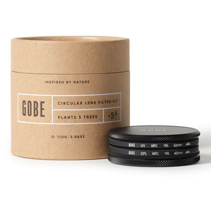 Picture of Gobe 43 mm UV Filter + Polarising Filter (CPL) - Filter Kit (3 Peak)