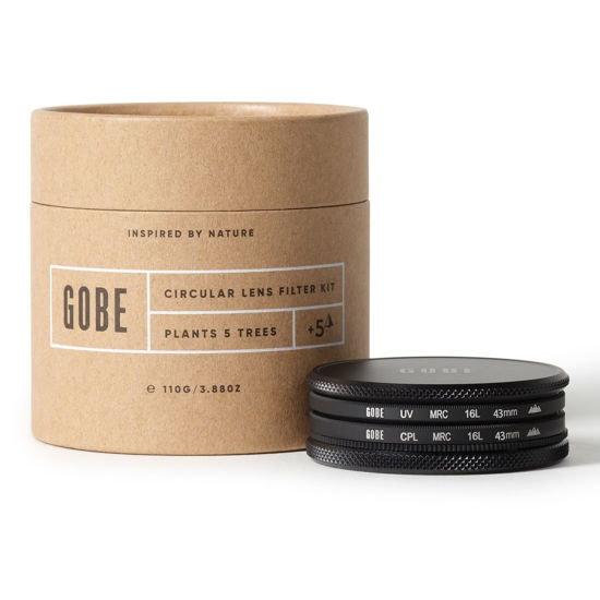 Picture of Gobe 43 mm UV Filter + Polarising Filter (CPL) - Filter Kit (3 Peak)