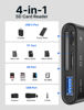 Picture of 4-in-1 USB C SD Card Reader, JSAUX USB-C Micro SD Card Reader with (USB 3.0 & Charging) Port Compatible with iPhone 16/16 Plus/16 Pro/16 Pro Max, Android, Mac, Galaxy, iPad Pro, Camera-Black