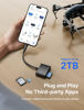 Picture of 4-in-1 USB C SD Card Reader, JSAUX USB-C Micro SD Card Reader with (USB 3.0 & Charging) Port Compatible with iPhone 16/16 Plus/16 Pro/16 Pro Max, Android, Mac, Galaxy, iPad Pro, Camera-Black