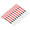 Picture of PATIKIL 200mm 8 Inch Hand Wrist Strap Lanyards, 20 Pcs Nylon Adjustable Wristlet String Cord for Cellphone Flashlight USB Key Chain Camera Bottom, Red