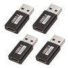 Picture of 𝟒𝐏𝐚𝐜𝐤 𝐔𝐩𝐠𝐫𝐚𝐝𝐞𝐝 USB to USBC Adapter,Upgraded USB 3.2 Adapt,USB Male to USB C Female Adapter for iPhone 15 Charger,iPhone 15 14 13 12 Pro Max Plus,iPad 9 10 Air 5 Mini 6,Car,Samsung