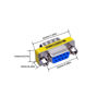 Picture of LuoQiuFa 2pcs Rs232 Serial Cable 9 Pin DB9 Male to Female Gender Changer Coupler Adapter Connector