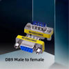 Picture of LuoQiuFa 2pcs Rs232 Serial Cable 9 Pin DB9 Male to Female Gender Changer Coupler Adapter Connector