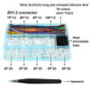 Picture of ZH 1.5MM Connectors and 28AWG Pre-Crimped Silicone Cables kit Compatible with JST ZH 1.5 Connector 2/3/4/5/6/7/8/9/10 Pin Housing Adapter Cable with Length of 160mm (6.3inch) Wire