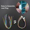 Picture of ZH 1.5MM Connectors and 28AWG Pre-Crimped Silicone Cables kit Compatible with JST ZH 1.5 Connector 2/3/4/5/6/7/8/9/10 Pin Housing Adapter Cable with Length of 160mm (6.3inch) Wire
