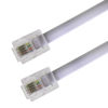 Picture of GIEHOUGRIO 33 Feet Long Telephone Extension Cord, Phone Cord ，Telephone Cable with Standard RJ-11 6P4C Plug and 1 in-Line Coupler-White