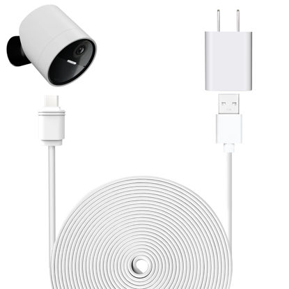Picture of 25ft/7.6m Weatherproof Outdoor Charging Cable for SimpliSafe Outdoor Security Camera Only (1)