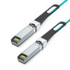 Picture of 25G SFP28 AOC Cable - 25GBASE Active Optical SFP Cable for Cisco SFP-25G-AOC10M, Ubiquiti UniFi, D-Link, Supermicro, Netgear, Mikrotik, ZTE Devices, 10-Meter