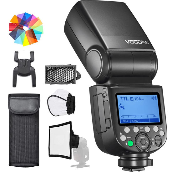 Picture of Godox Camera Flash V860III-S for Sony Camera, 2.4G TTL 1/8000S HSS 7.2V/2600mAh Li-ion Battery [Upgraded] Speedlite Compatible with Sony Cameras a9 a7 a7II a7III a7R III a7RII a7SII a6000 a6300 a6500