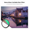 Picture of K&F Concept 62mm Variable Star Filter Cross Screen Starburst Filter 4, 8 Points -18 Layer Coating Ultra Slim Optical Glas Camera Lens Filter with 3 Cleaning Cloth