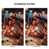 Picture of K&F Concept 62mm Variable Star Filter Cross Screen Starburst Filter 4, 8 Points -18 Layer Coating Ultra Slim Optical Glas Camera Lens Filter with 3 Cleaning Cloth