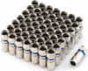 Picture of PASOW Compression RG6 F Connector Coax Coaxial Adapter Plug for Satellite & Cable TV (50 Pack)