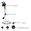 Picture of MIMIRACLE Referee Headset, Type-C in-Ear Earpiece Fit for V4 V6 Referee Intercom Earphone for Football Soccer Handball Volleyball Official -Left Ear