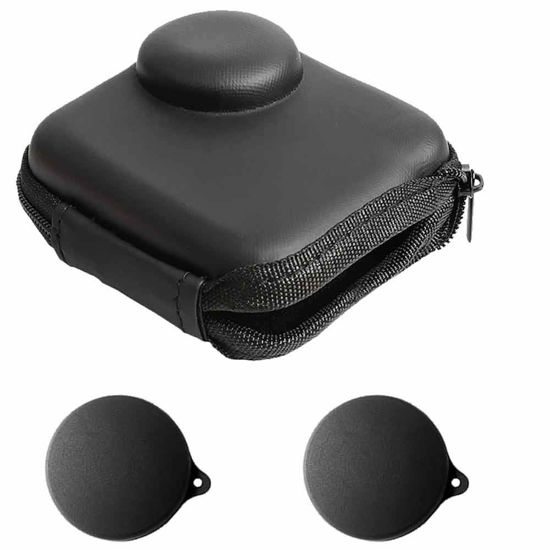 Picture of ULBTER Mini Storage Bag Case for GoPro MAX Waterproof 360 Camera + Rubber Lens Cap Cover, Carrying Portable Boxes Accessory for Go pro Max [2+1 Pack]