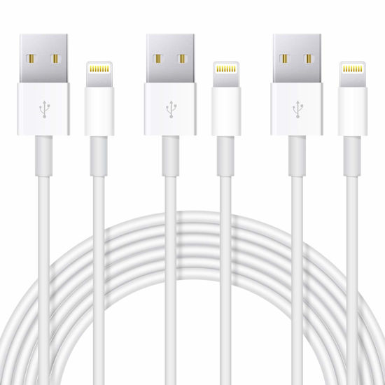 Picture of Uzento for iPhone Charger Cord,3 Pack Original USB to Lightning Cable Apple MFI Certified 3Ft, Fast iPhone Charging Cord for iPhone 11/11Pro/11Max/ X/XS/XR/XS Max/8/7/6/5S/SE