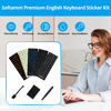Picture of English Keyboard Sticker Glow in The Dark [4 in 1],Luminous Replacement English Letter Keyboard Sticker Universal for Laptop Computer Notebook Desktop,Luminescent Alphabet Keyboard Sticker