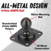 Picture of Bulletpoint Metal 4-Hole AMPS Base Mount with 20mm (0.787 inches) Mounting Ball (2 Pack)
