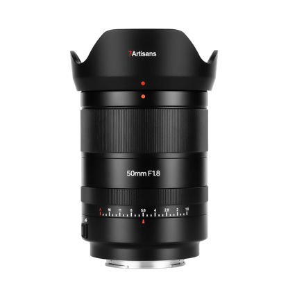 Picture of 7artisans 50mm F1.8 Autofocus AF/MF Full Frame Portrait Camera Lens for Nikon Z-Mount Z6 Z7 Z6II Z7II Z9 Cameras, Support Facial Eye Recognition