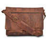 Picture of VALENCHI Leather Messenger Bag For Men - Laptop Messenger Briefcase & Shoulder Bag-Office, Work, Travel
