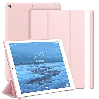 Picture of ProtUTab Case Compatible with iPad 9th Generation, Auto Wake&Sleep Slim Trifold Stand Case Compatible with iPad 9th Generation & iPad 8th Generation (2020) & 7th Generation (2019), Lightweight, Pink