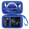 Picture of Canboc Carrying Case for Panasonic LUMIX ZS99/ LX10/ ZS80/ ZS100/ ZS70/ ZS200/ ZS60 4K Digital Camera, Point and Shoot Camera Bag, Zipper Mesh Pocket fits USB Cable, Batteries, Blue