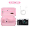 Picture of Canboc Carrying Case for Panasonic LUMIX ZS99/ LX10/ ZS80/ ZS100/ ZS70/ ZS200/ ZS60 4K Digital Camera, Point and Shoot Camera Bag, Zipper Mesh Pocket fits USB Cable, Batteries, Pink
