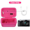 Picture of Canboc Carrying Case for Panasonic LUMIX ZS99/ LX10/ ZS80/ ZS100/ ZS70/ ZS200/ ZS60 4K Digital Camera, Point and Shoot Camera Bag, Zipper Mesh Pocket fits USB Cable, Batteries, Rosered