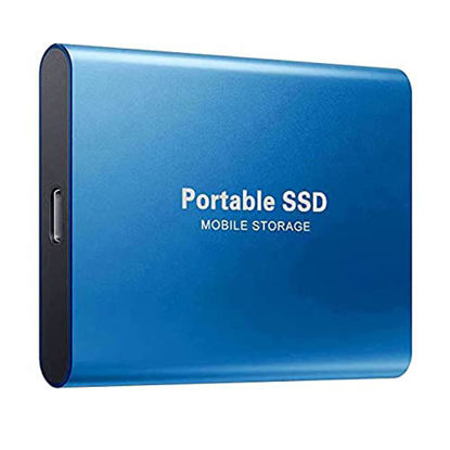 Picture of Portable 6TB External Hard Drive, Solid State External Hard Drives, Small Computer Backup Disk Drive USB3.0 to Type C for PC Desktops Laptop Compatible with XS Windows(Blue)