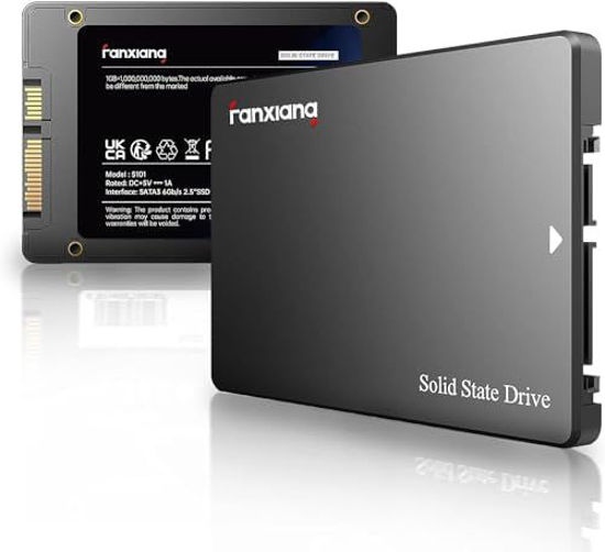 Picture of fanxiang S101 250GB SSD SATA III 6Gb/s 2.5" Internal Solid State Drive, Read Speed up to 550MB/sec, Compatible with Laptop and PC Desktops(Black)