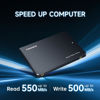 Picture of fanxiang S101 250GB SSD SATA III 6Gb/s 2.5" Internal Solid State Drive, Read Speed up to 550MB/sec, Compatible with Laptop and PC Desktops(Black)