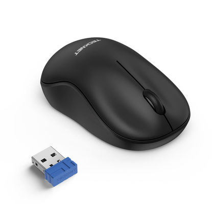 Picture of TECKNET Small Wireless Mouse, 2.4G Ergonomic Portable Mouse, Small Cordless Mouse, Wireless Laptop Mouse, Computer Mice for Laptop, PC, Mac - Black