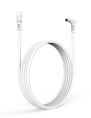 Picture of Tonton DC Power Extension Cable 1M 3.3FT 5.5mm x 2.1mm 90 Degree Right Angle Female to DC Male Power Adapter Cord for CCTV Security Camera Surveillance LED Strip DVR NVR Router Guitar Effect Pedal