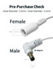 Picture of Tonton DC Power Extension Cable 1M 3.3FT 5.5mm x 2.1mm 90 Degree Right Angle Female to DC Male Power Adapter Cord for CCTV Security Camera Surveillance LED Strip DVR NVR Router Guitar Effect Pedal