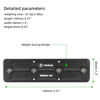 Picture of FANAUE Keymod Rail Tripod Plate Adapter Mount BKMOD-140 with Safety Stop Screws,for Tripod Ball Head Ballhead,Compatible Arca Swiss RRS Dovetail