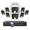 Picture of ANNKE 16CH 5MP Lite CCTV System with Audio/Mic, 5-in-1 H.265+ Surveillance AI DVR and 8 × 1080P Weatherproof Cameras with Smart Dual Light, Human/Vehicle Detection, Color Night Vision, 2 TB Hard Drive