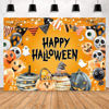 Picture of Avezano Happy Halloween Backdrop for Kids Halloween Eve Photography Background Halloween Birthday Baby Shower Party Decorations Portrait Photo Booth Banner(7x5ft)