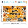 Picture of Avezano Happy Halloween Backdrop for Kids Halloween Eve Photography Background Halloween Birthday Baby Shower Party Decorations Portrait Photo Booth Banner(7x5ft)