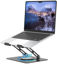 Picture of ALASHI Laptop Stand for Desk with 360 Rotating Base, Multi-Angle Adjustable Laptop Stands, Foldable Laptop Riser Compatible with 10 to 15.6 Inches PC Computer, Black
