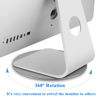 Picture of Aluminum 360° Rotation Monitor Swivel Base Computer Screen Monitor Turntable Stand Flat Panel TV Rotating Mat for iMac Laptop Potted Plants Arts Crafts Products Display Stand