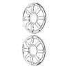 Picture of RAGBUSCLE Rear Speaker Trim Grill Fairing Cover 1998-2013 Compatible with Harley Touring Electra Glide Silver