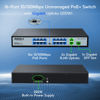 Picture of SODOLA 16 Port PoE Switch/16 PoE+ Ports 100Mbps, 2 Gigabit Ethernet Uplink&1 SFP Slot, 200W Built-in Power Supply, 802.3af/at, Plug & Play Unmanaged Network Switch for Surveillance
