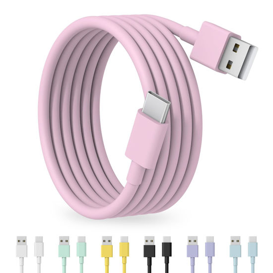 Picture of [Apple MFi Certified] USB to USB C Cable for iPhone 16 15, 5FT USB C Cable Compatible with iPhone 16 15, Type C Charger Fast Charging Carplay Cable, Carplay Cord Compatible with iPhone 16 15 (Pink)