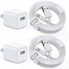 Picture of iPhone Charger [Apple MFi Certified] Apple Charger Cord 2Pcak 6FT Lightning Cable Fast Charging with Wall Charger Block Travel Plug Brick Adapter for iPhone 14/13/12/11/XS/XR/SE/7/8/8 Plus/AirPods