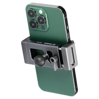 Picture of FANAUE Aluminum Phone Holder with 17mm Ball Head Compatible with Garmin mounts and 17mm Double Aocket Arm & Bike Motorcycle Phone Mount for 6-8.5" Smartphone, Anti-loosening Knob Double Protection