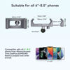Picture of FANAUE Aluminum Phone Holder with 17mm Ball Head Compatible with Garmin mounts and 17mm Double Aocket Arm & Bike Motorcycle Phone Mount for 6-8.5" Smartphone, Anti-loosening Knob Double Protection
