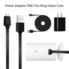 Picture of ALERTCAM Power Adapter for Ring Indoor Cam and All-New Ring Indoor Cam (2nd Gen), with 25Ft/7.5m Flat Charging Cable Continuously Charge Your Camera (NOT Compatible with Ring Stick Up Cam)