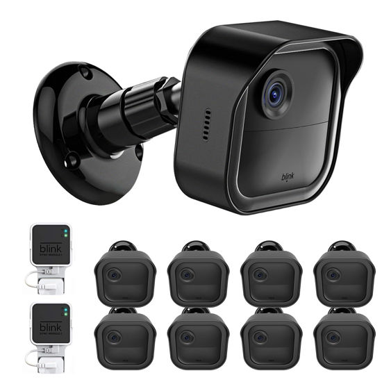 Picture of All-New Blink Outdoor Camera Surveillance Mount, 8 Pack Weatherproof Protective Housing and 360 Degree Adjustable Mount for Blink Outdoor 4th & 3rd Gen Camera,Black(Blink Camera is Not Included)